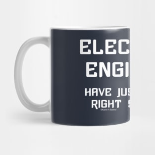 Electrical Engineering Right Spark White Text Mug